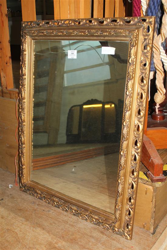 Gilt frame wall mirror